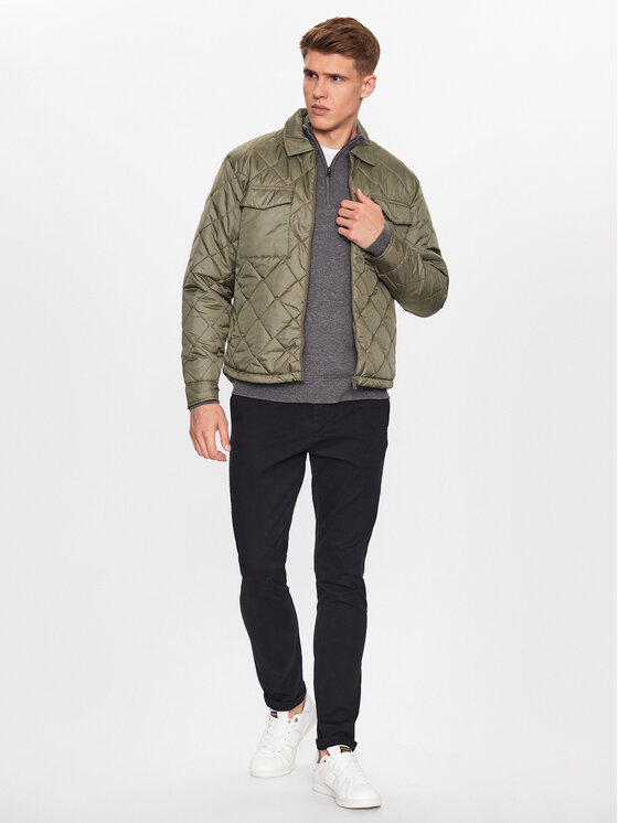 Solid Solid Prehodna jakna 21107559 Zelena Regular Fit