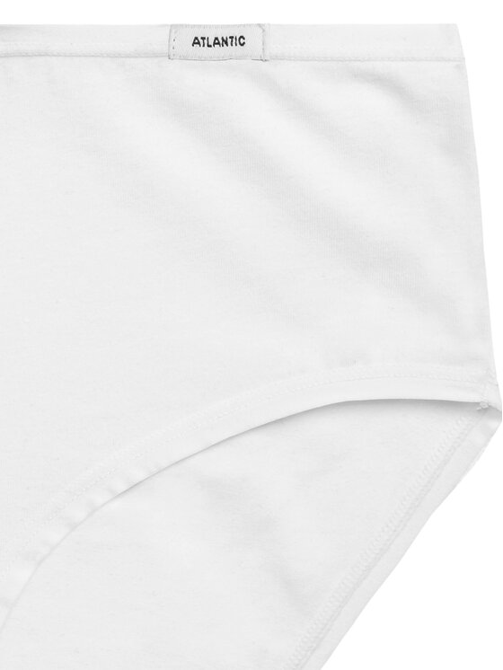 Atlantic Atlantic Figi klasyczne flat elastic classic Biały