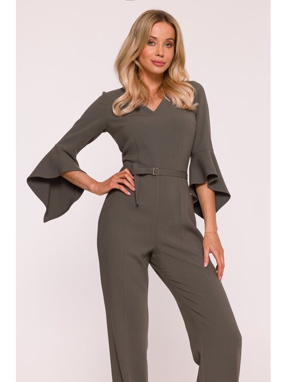 Stylove Stylove Kombinezon S416 Khaki A-Line Fit