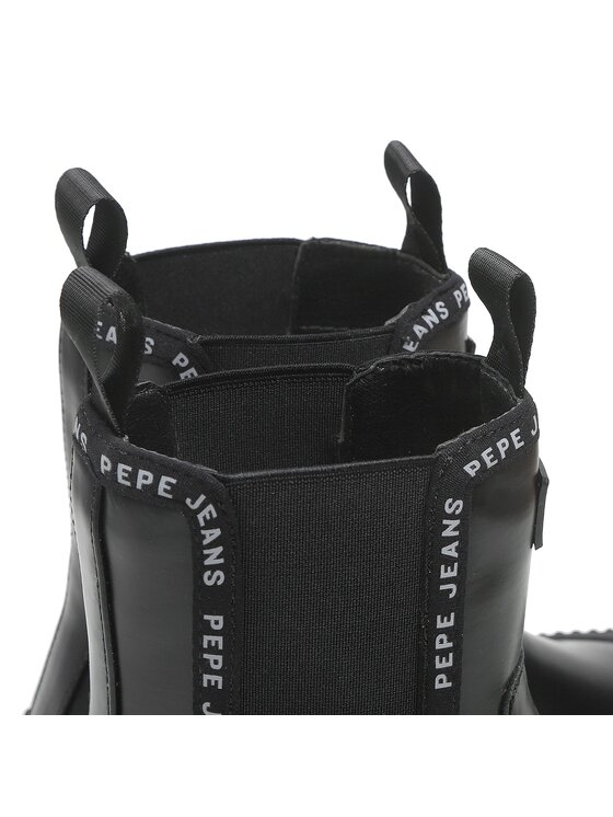 Pepe Jeans Pepe Jeans Sztyblety Gum Chelsea PLS50466 Czarny