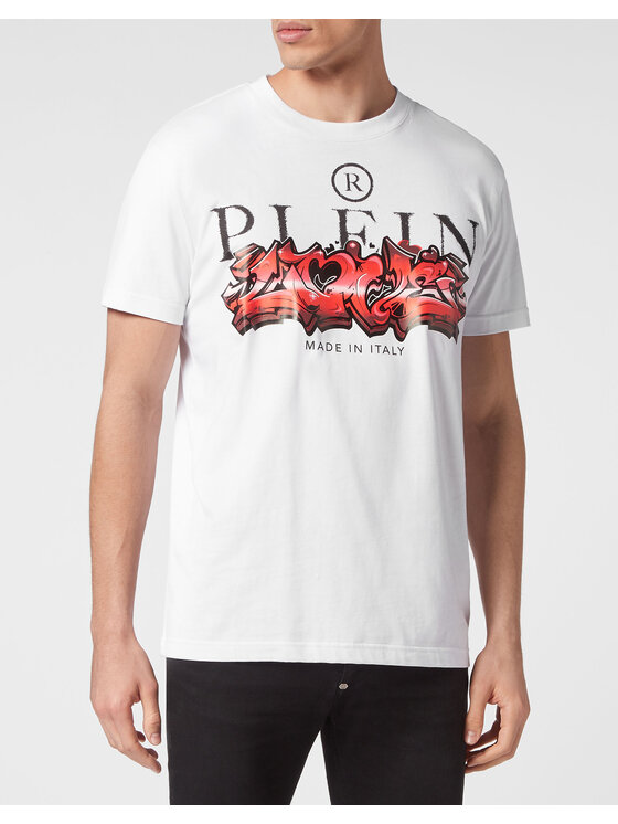 PHILIPP PLEIN PHILIPP PLEIN T-Shirt 3915 Bílá Regular Fit