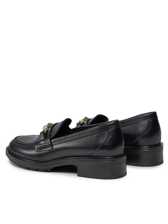 Tommy Hilfiger Tommy Hilfiger Čevlji brez vezalk Th Hardware Loafer FW0FW07765 Črna