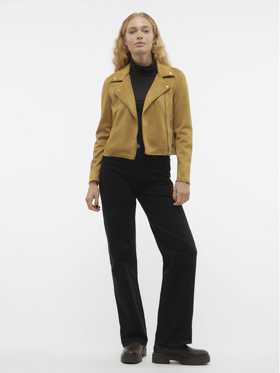 Vero Moda Vero Moda Kurtka z imitacji skóry Jose 10300938 Brązowy Regular Fit