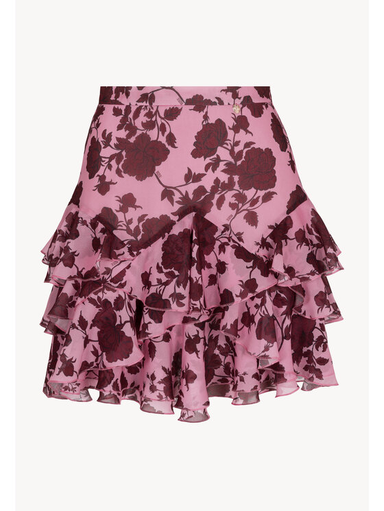 BIZUU BIZUU Spódnica mini CANDICE Różowy Standard Fit