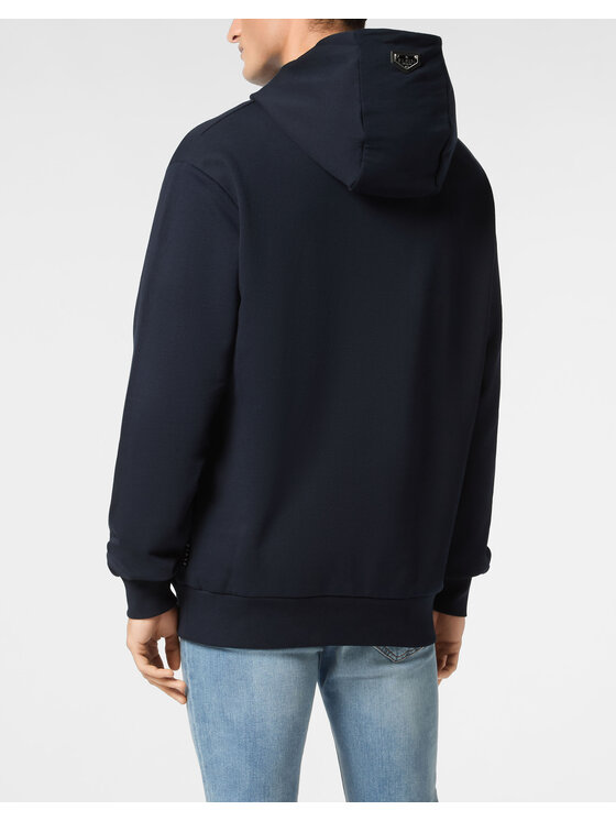 PHILIPP PLEIN PHILIPP PLEIN Mikina 9587 Modrá Regular Fit
