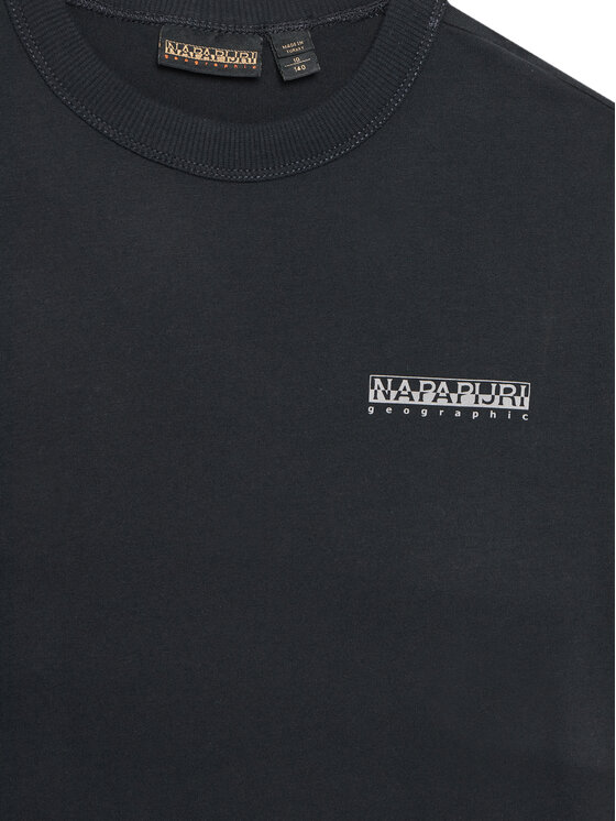 Napapijri Napapijri T-särk S-Ahr NP0A88ZO D Must Regular Fit