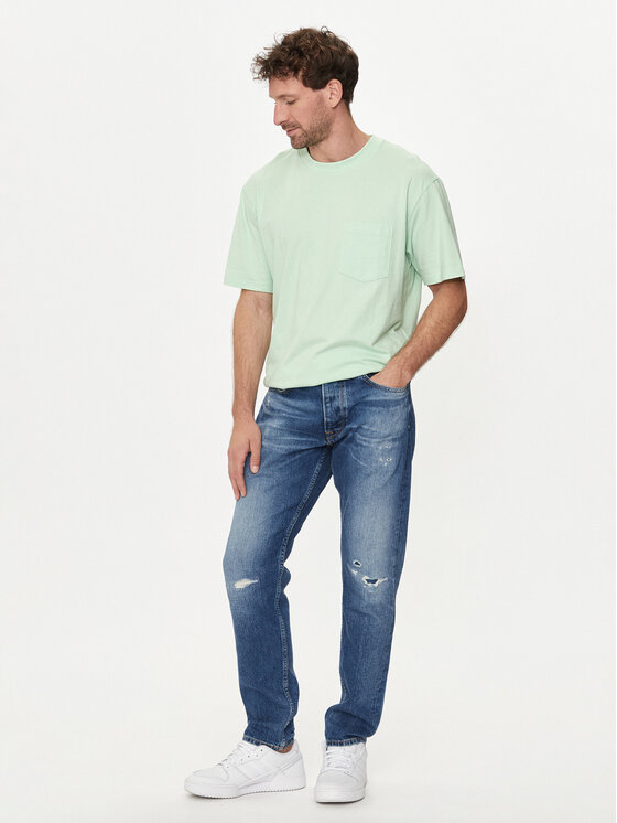 Gap Gap T-Shirt 627101-00 Zielony Regular Fit
