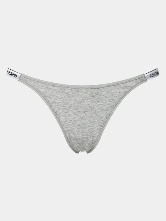 Calvin Klein Underwear Calvin Klein Underwear Stringové nohavičky 000QD5157E Sivá