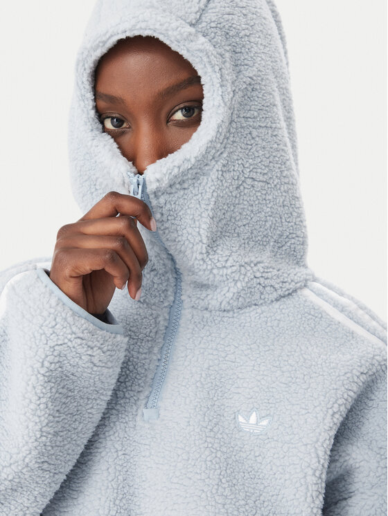 adidas adidas Mikina Adiluna Season 2 X Jennie Fleece Hoodie Jacket LD8925 Svetlo modrá Regular Fit