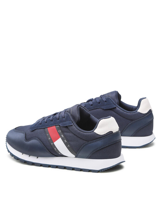 Tommy Jeans Tommy Jeans Αθλητικά Retro Leather Runner EM0EM01081 Σκούρο μπλε