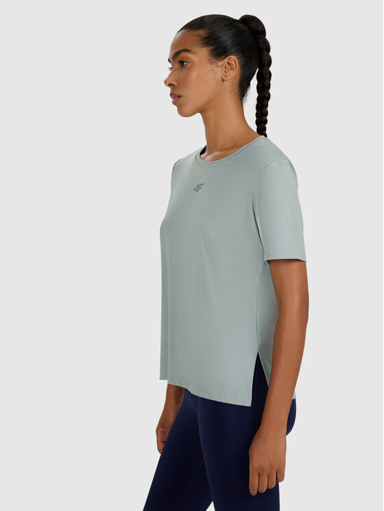 4F 4F Koszulka techniczna MULTI ACTIVE Zielony ciemny Regular Fit