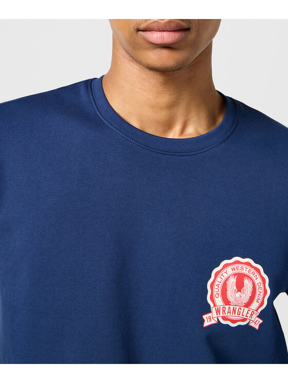 Wrangler Wrangler Bluza 112358370 Granatowy Regular Fit