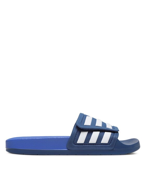 Adidas flip flops blue best sale