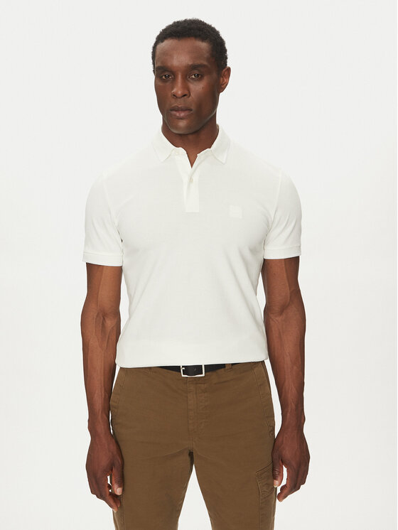 BOSS Polo Passertip 50507699 Beige Slim Fit, taglia : XL