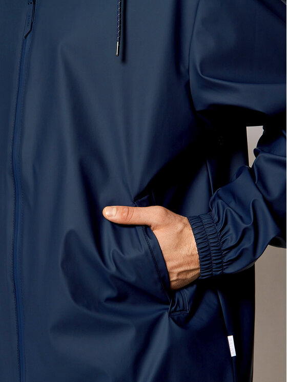 Rains Rains Větrovka Unisex 1837 Tmavomodrá Relaxed Fit