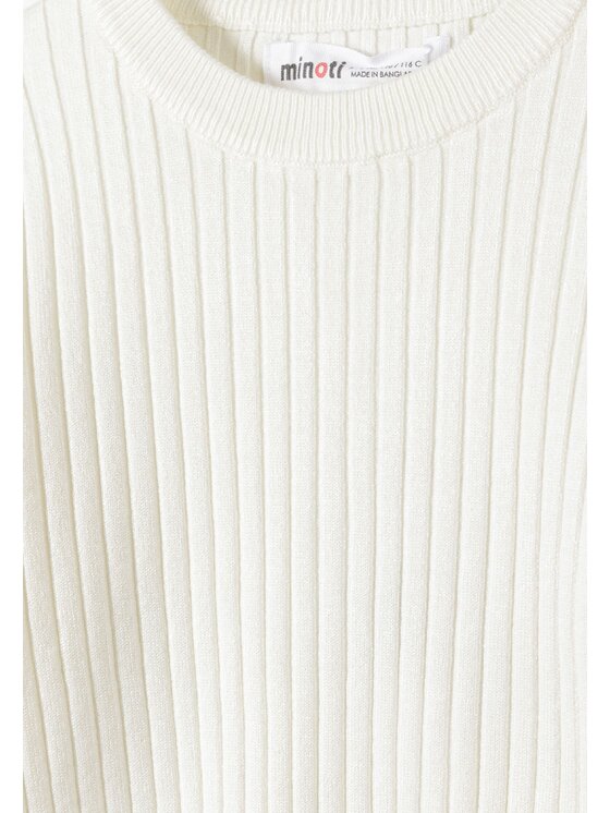 minoti minoti Sweter 26KNIT54 Biały Regular Fit