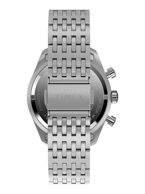 Timex Timex Zegarek TW2Y18500 Srebrny