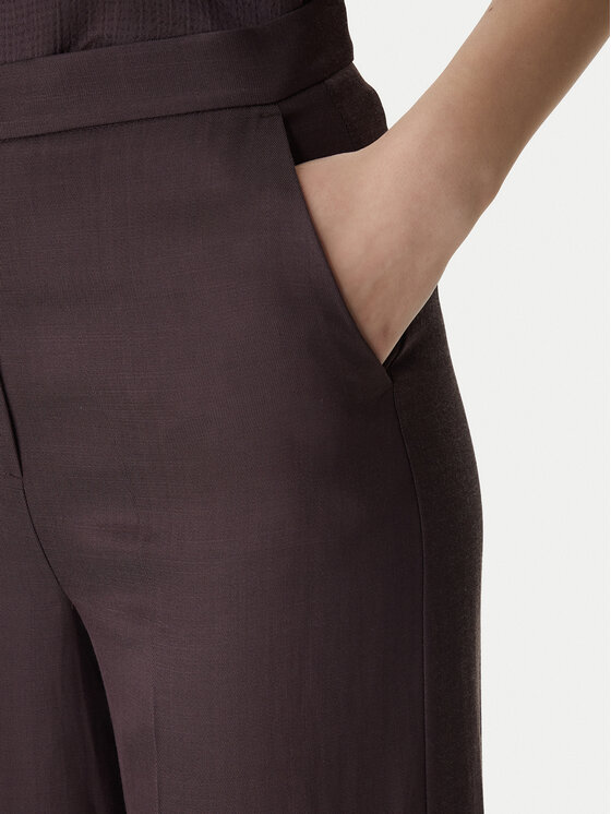 Marella Marella Текстилни панталони Emme by Marella Alcuno 2615131041 Кафяв Straight Fit
