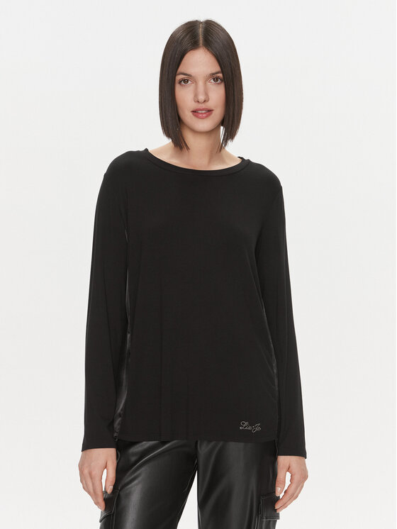 Liu Jo Liu Jo Μπλουζάκι 5F3109 J5360 Μαύρο Regular Fit