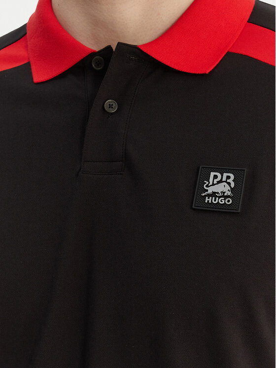 HUGO HUGO Tricou polo Dunios_RB 50559650 Negru Regular Fit