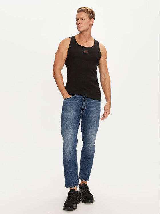 HUGO Hugo Майка Edge 50515657 Чорний Regular Fit