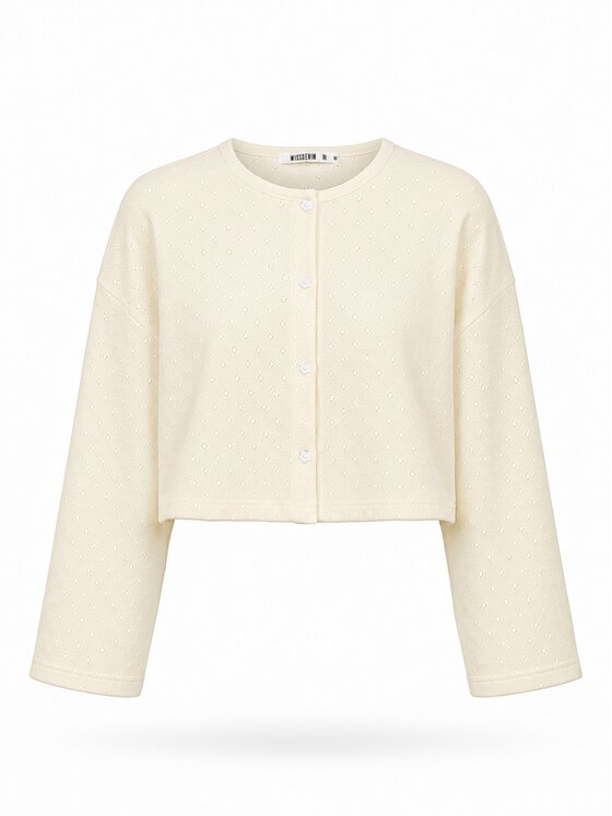 MissDenim MissDenim Mikina Pajama Overshirt Béžová Regular Fit