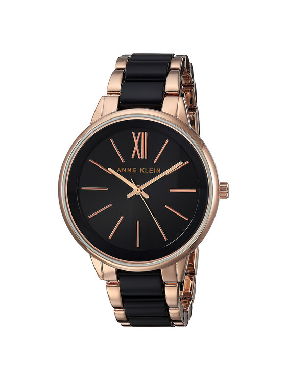 Anne Klein Anne Klein Zegarek AK-1412BKRG Różowe złoto