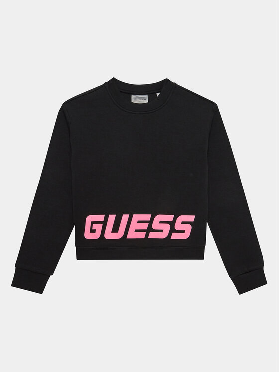 Guess Guess Μπλούζα J3YQ23FL03S Μαύρο Relaxed Fit
