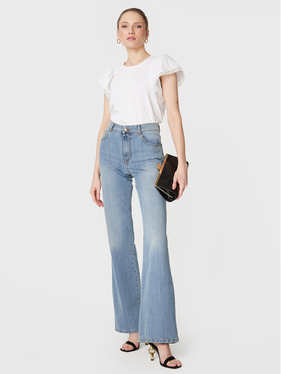 TWINSET TWINSET Traperice 231TP2588 Plava Flared Leg