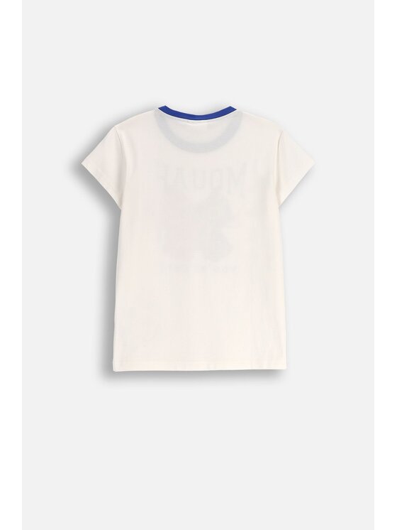 Coccodrillo Coccodrillo T-Shirt ZC5143203LGD-003 Écru Regular Fit