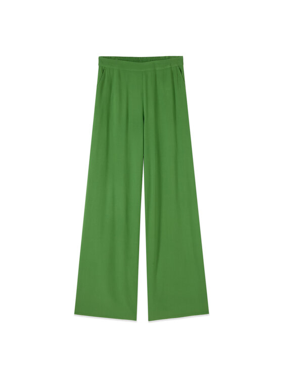 Oltre Oltre Spodnie materiałowe P047J002533N005 Zielony Regular Fit