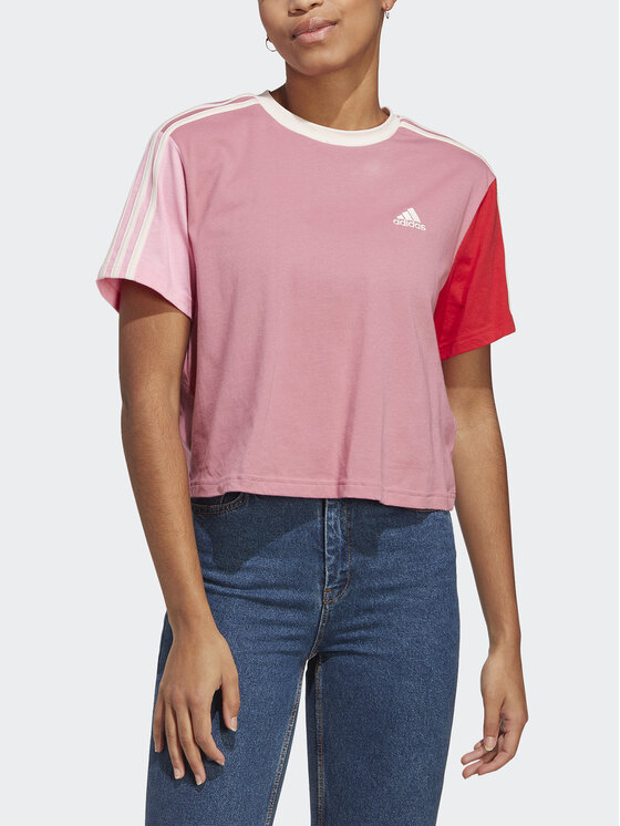 Crop top shop adidas rosa