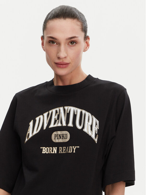 PINKO PINKO T-krekls Niamey 104604 A2CS Melns Regular Fit