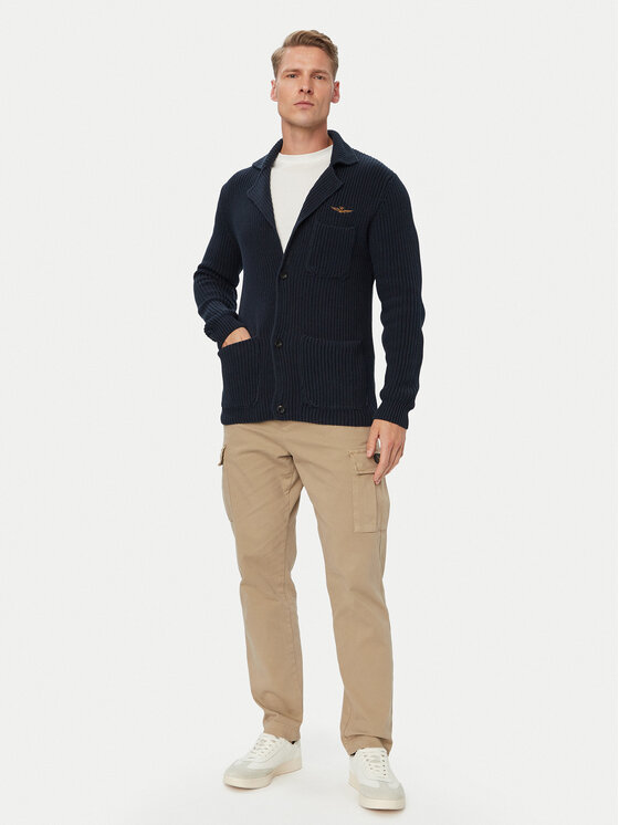 Aeronautica Militare Aeronautica Militare Pletena jopica 262MA1666UL00409 Mornarsko modra Regular Fit