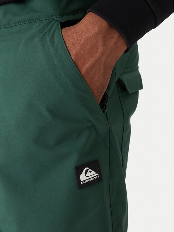Quiksilver Quiksilver Snowboardové nohavice Estate EQYTP03237 Zelená Slim Fit