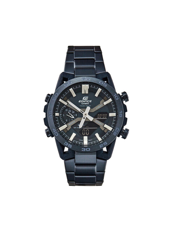 Zegarek Casio, Granatowy, Edifice Bluetooth Solar ECB-2000CB-2AEF