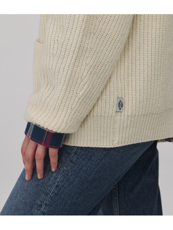 Lee Cooper Lee Cooper Sweter SANDRA Kremowy Oversize