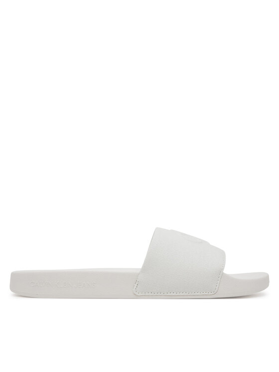 Şlapi Calvin Klein Jeans Slide Hf Mono Cv YM0YM01282 Alb