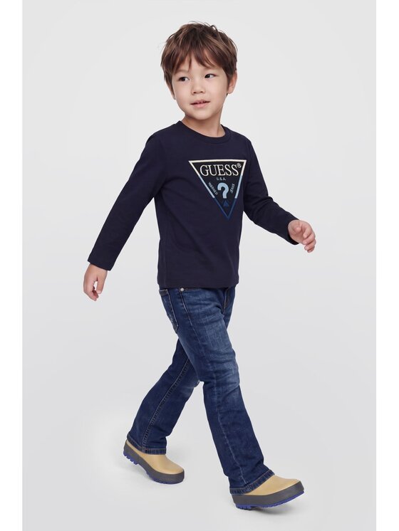 Guess Kids Guess Kids T-Shirt 185389 Modrá Classic Fit