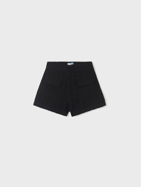 Mayoral Mayoral Pantaloncini di tessuto 6237 Nero