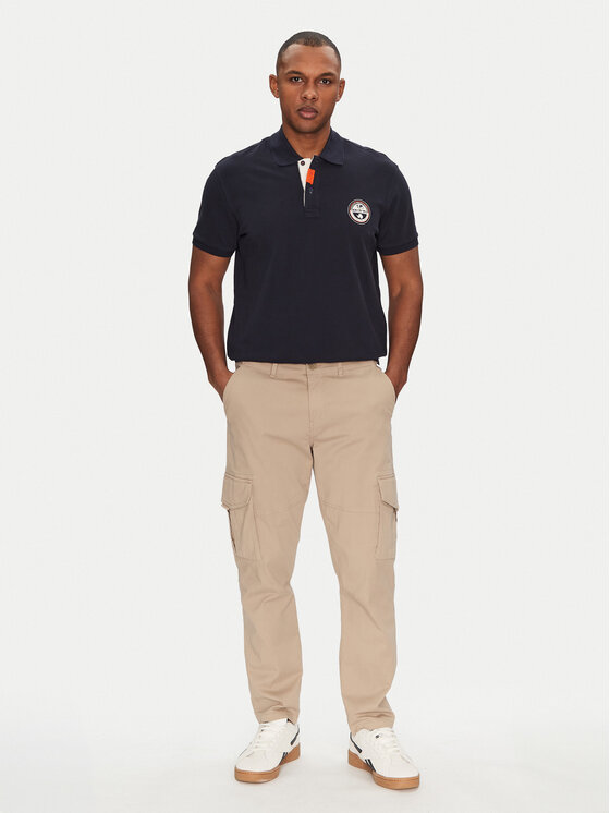 Napapijri Napapijri Tricou polo E-Clanis NP0A4ID31761 Bleumarin Regular Fit