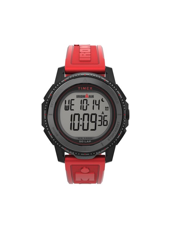 Timex Timex Laikrodis Ironman Digital Adrenaline TW5M57900 Raudona