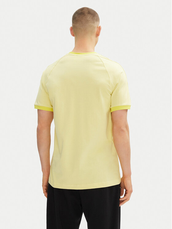 adidas adidas Marškinėliai adicolor Classics 3-Stripes JN7021 Geltona Slim Fit
