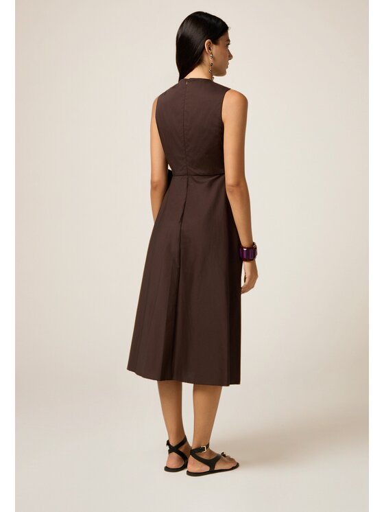 Oltre Oltre Vestito da giorno 7321R004824N022 Marrone Slim Fit