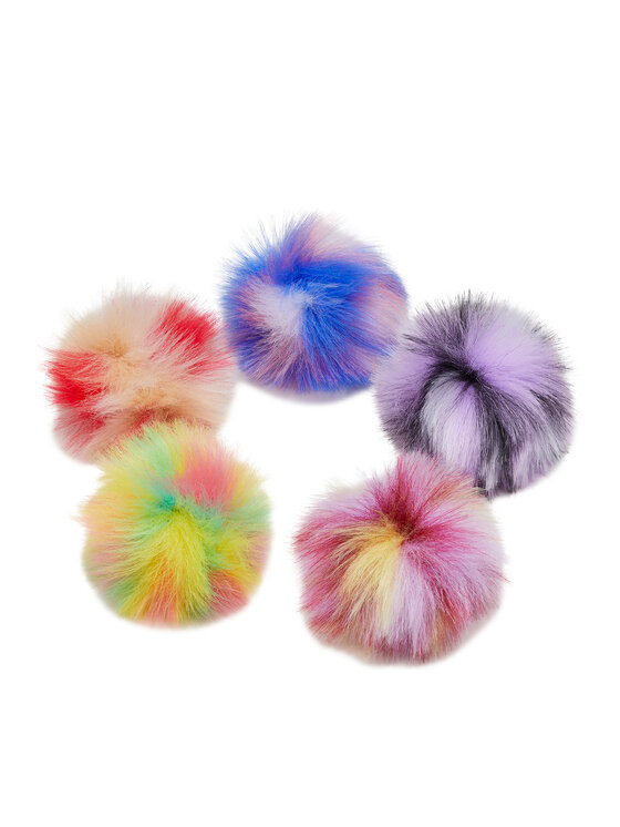 Crocs Crocs Accesorii pentru pantofi Jibbitz Dyed Puff 5 Pack 10012135 Colorat