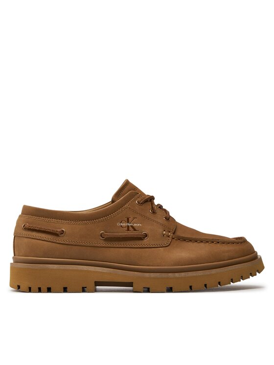 Calvin Klein Jeans Īsi apavi Hybrid Boat Shoe Slipon Lh Btw YM0YM00937 Brūns