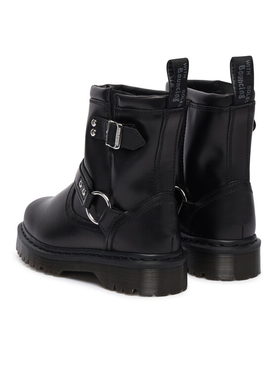 Dr. Martens Dr. Martens Polokozačky Anistone HRNS Black Orleans DM42583001 Černá