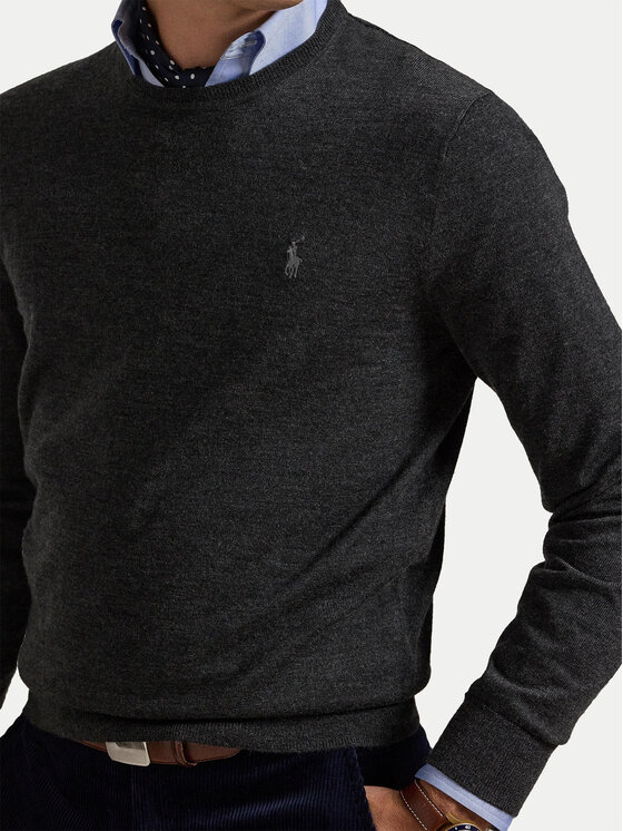 Polo Ralph Lauren Polo Ralph Lauren Πουλόβερ 710946143003 Γκρι Slim Fit