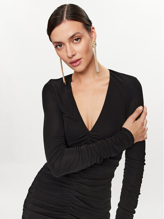 PINKO Pinko Koktejlové šaty 102057 A17I Černá Slim Fit