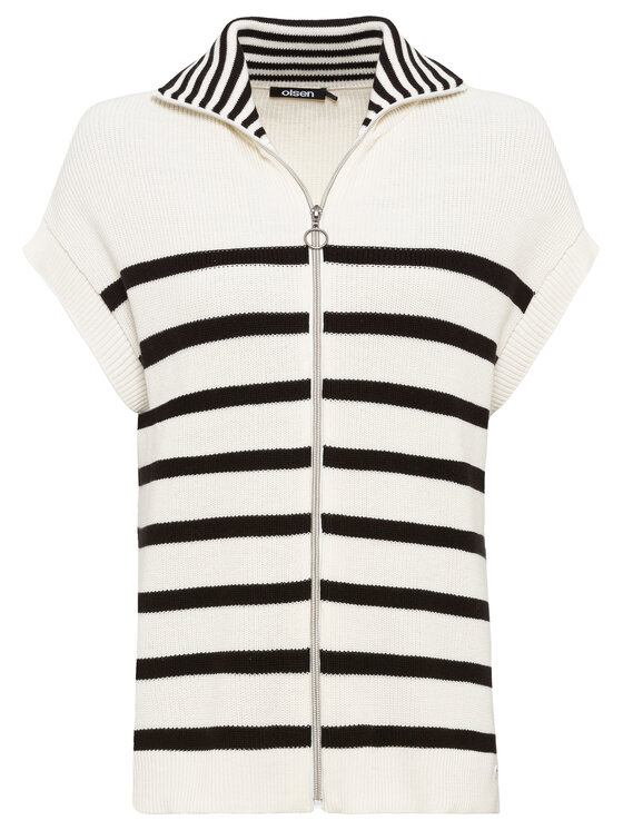 Olsen Kardigán 11003958 Biela Regular Fit